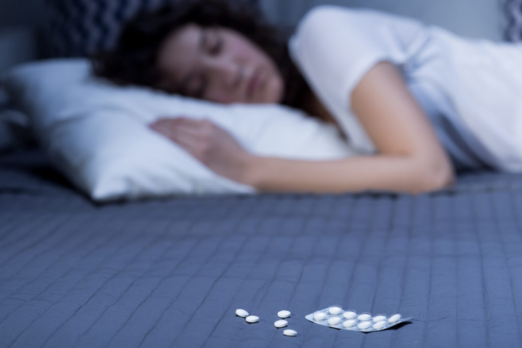 Nighttime rest possible only with sleeping pills